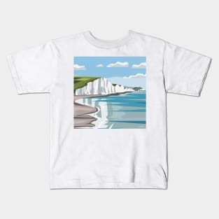 The White Cliffs of Dover, ENgland Kids T-Shirt